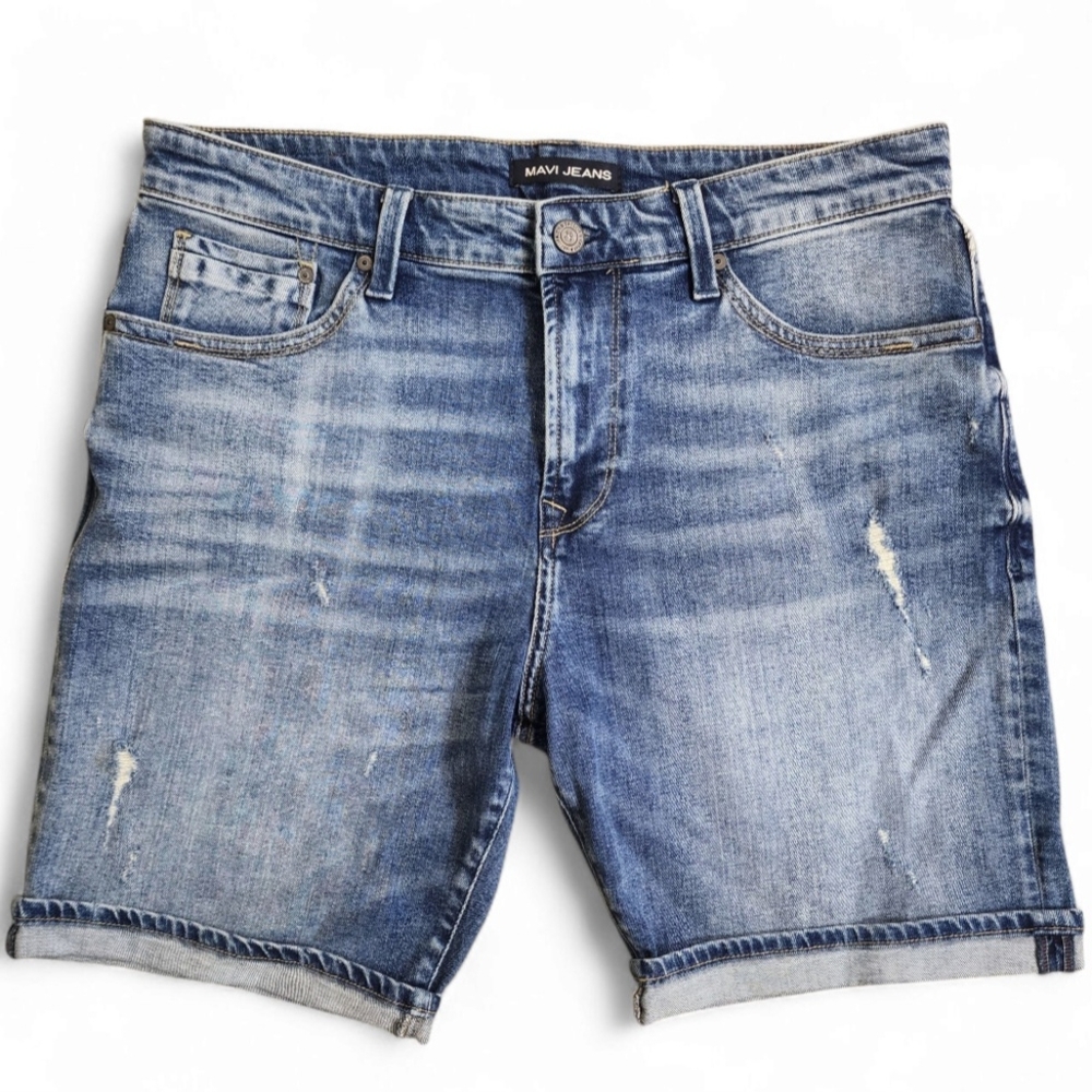 Mavi Jeans Brian Men's Classic Blue Denim Shorts Size 34
